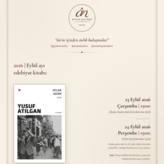 23.09.2026 | Ânda Kadın'a özel Aylak Adam Buluşması - Ân Kitap Kulübü | Adana 