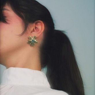 Kır yıldızı - Küpe I Lysimachia arvensis - Earrings