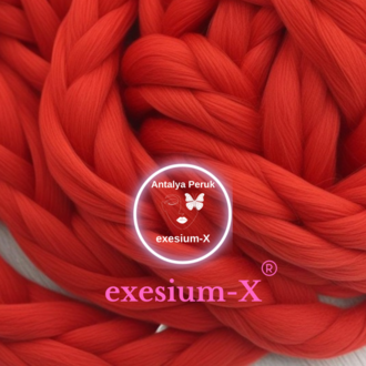 X-Pression Afrika Örgüsü & Rasta İçin Sentetik Saç 100gr #Pink Gül Rengi