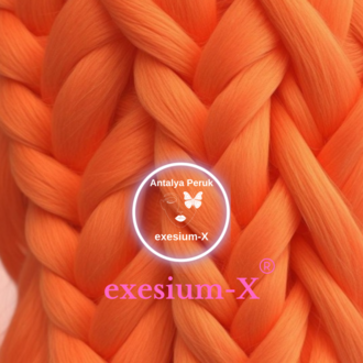X-Pression Afrika Örgüsü & Rasta İçin Sentetik Saç 100gr #Yellow Turuncu