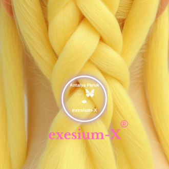 X-Pression Afrika Örgüsü & Rasta İçin Sentetik Saç 100gr #Yellow2 - Limon Sarısı