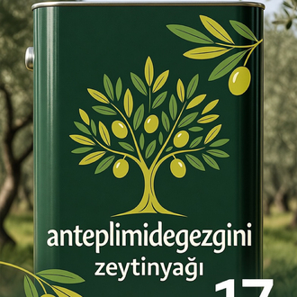 17 Litre Doğal Antep Zeytinyağı | Soğuk Sıkım | Katkısız | Koku Yapmaz