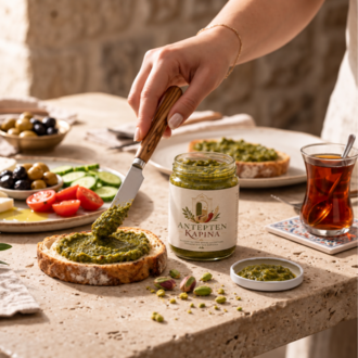 ANTEP FISTIĞI EZMESI (ŞEKERLİ)