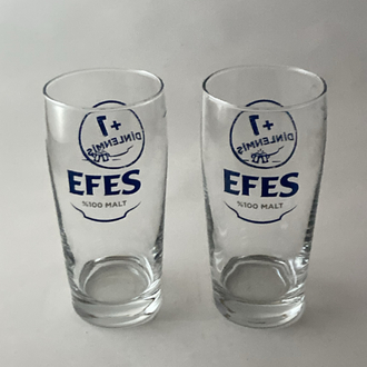 EFES PİLSEN BİRA BARDAKLARI-2 ADET