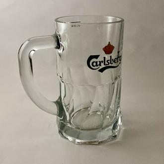 80’ler CARLSBERG KULPLU BİRA BARDAĞI 
