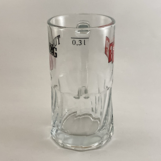 TUBORG KESME KRİSTALİZE BİRA BARDAĞI