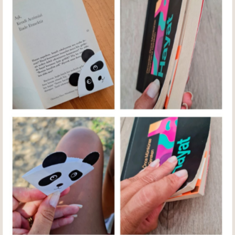 Panda Kitap Ayraç Şablonu