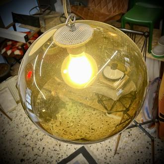 Space Age Plexiglass Pendant Lamp