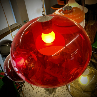 Space Age Plexiglass Pendant Lamp
