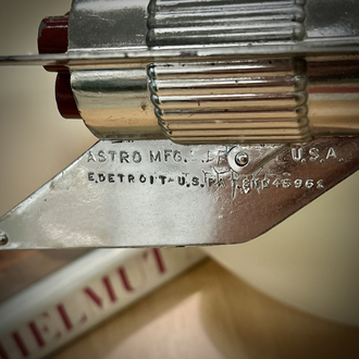 Astro MFG. 'Community Bank' Space Age Rocket Mechanical Coin Bank