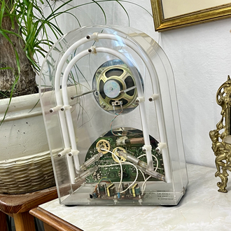 Dapy 'D-37' Transparent Plexiglass Neon Radio