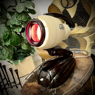 Original Hanau 'Sollux' Streamline Modern Table Lamp 