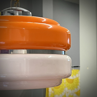 Space Age Plexiglass Pendant Lamp