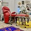Vintage Chrome Rocking Chair & Ottoman
