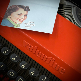 Olivetti 'Valentine' Pop Art Typewriter