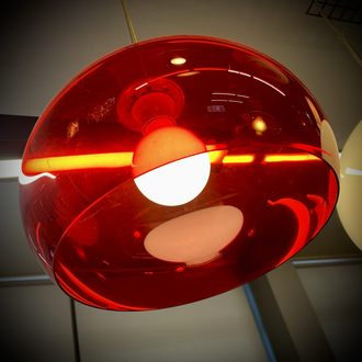 Space Age Plexiglass Pendant Lamp