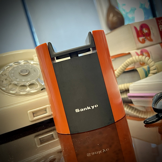 Sankyo Mechanical Music Box Telephone Stand