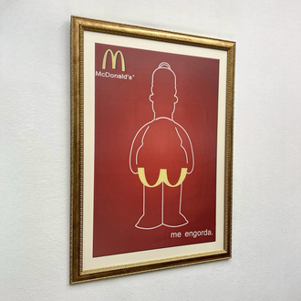 Mc Donald's / The Simpsons Kumaş Baskı Tablo