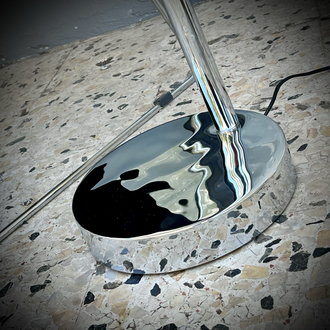 Vintage Chrome Arc Floor Lamp