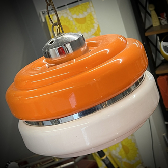 Space Age Plexiglass Pendant Lamp