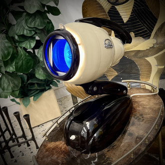 Original Hanau 'Sollux' Streamline Modern Table Lamp 