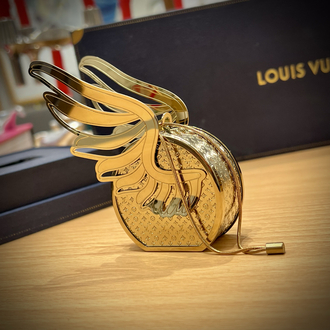 Louis Vuitton 'Le Voyage Des Lumières' Christmas Ornament Flying Trunk Set