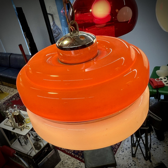 Space Age Plexiglass Pendant Lamp