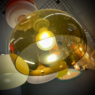 Space Age Plexiglass Pendant Lamp