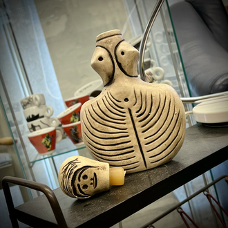 Anthropomorphic ‘Mother Goddess’ Ceramic Decanter 