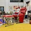 Vintage Chrome Rocking Chair & Ottoman