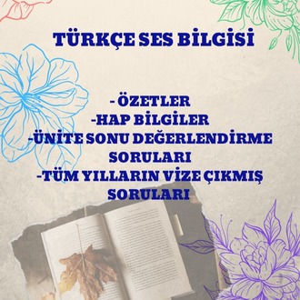 TÜRKÇE SES BİLGİSİ