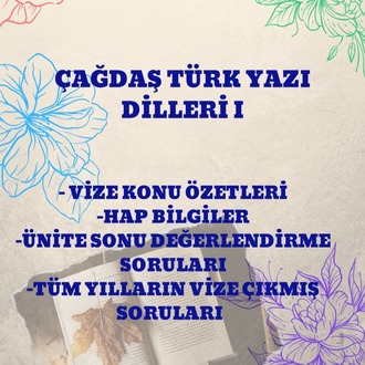ÇAĞDAŞ TÜRK YAZI DİLLERİ I