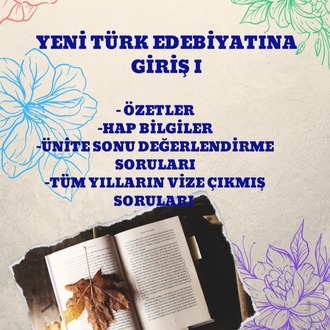 YENİ TÜRK EDEBİYATINA GİRİŞ I