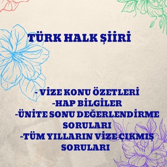 TÜRK HALK ŞİİRİ