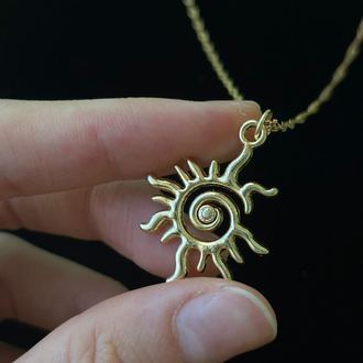 Spiral Güneş Kolye