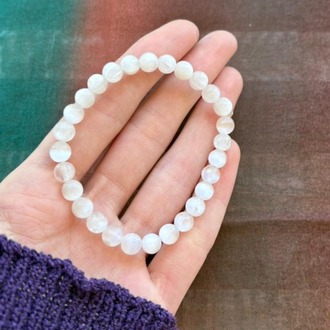 Selenit 6mm Bileklik