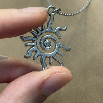 Spiral Güneş Kolye