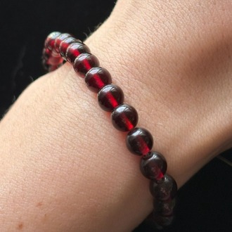Lal/Garnet 6mm Bileklik