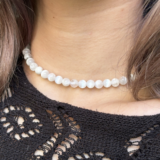 Selenit 6mm Kolye