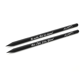 Köşeli Siyah Kurşun Kalem (2’li Set)