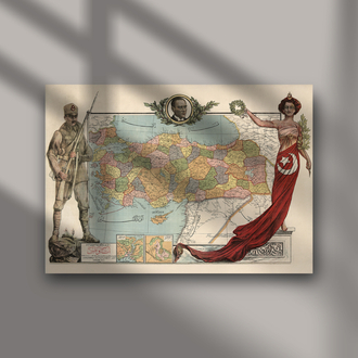1927 Anavatan Haritası (Poster)