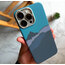 İphone Carbon MagSafeli Mavi Kılıf