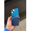 İphone Carbon MagSafeli Mavi Kılıf