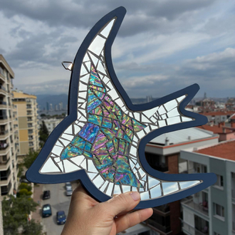Uçuşan Kuşlar Mozaik Ayna Seti (2’li)
