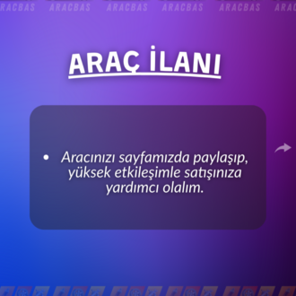 ARAÇ İLANI