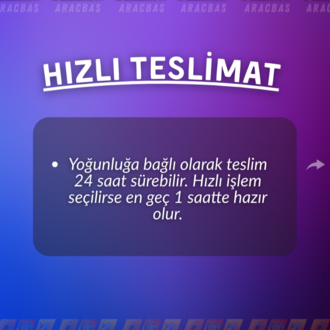 HIZLI TESLİMAT