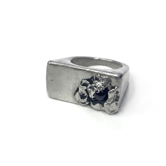 Garnet Taşlı Soft Solder Döküm Yüzük