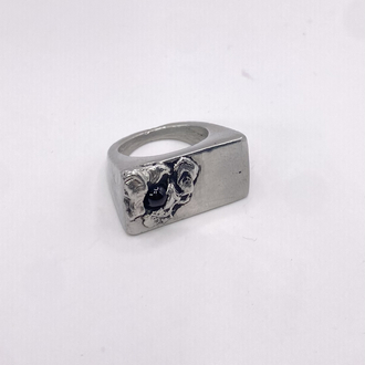Garnet Taşlı Soft Solder Döküm Yüzük