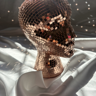 Disco Head – Aynalı Dekoratif Büst | 20 cm
