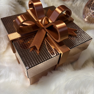 Rose Gold Dekoratif Disko Hediye Kutusu 20cm
